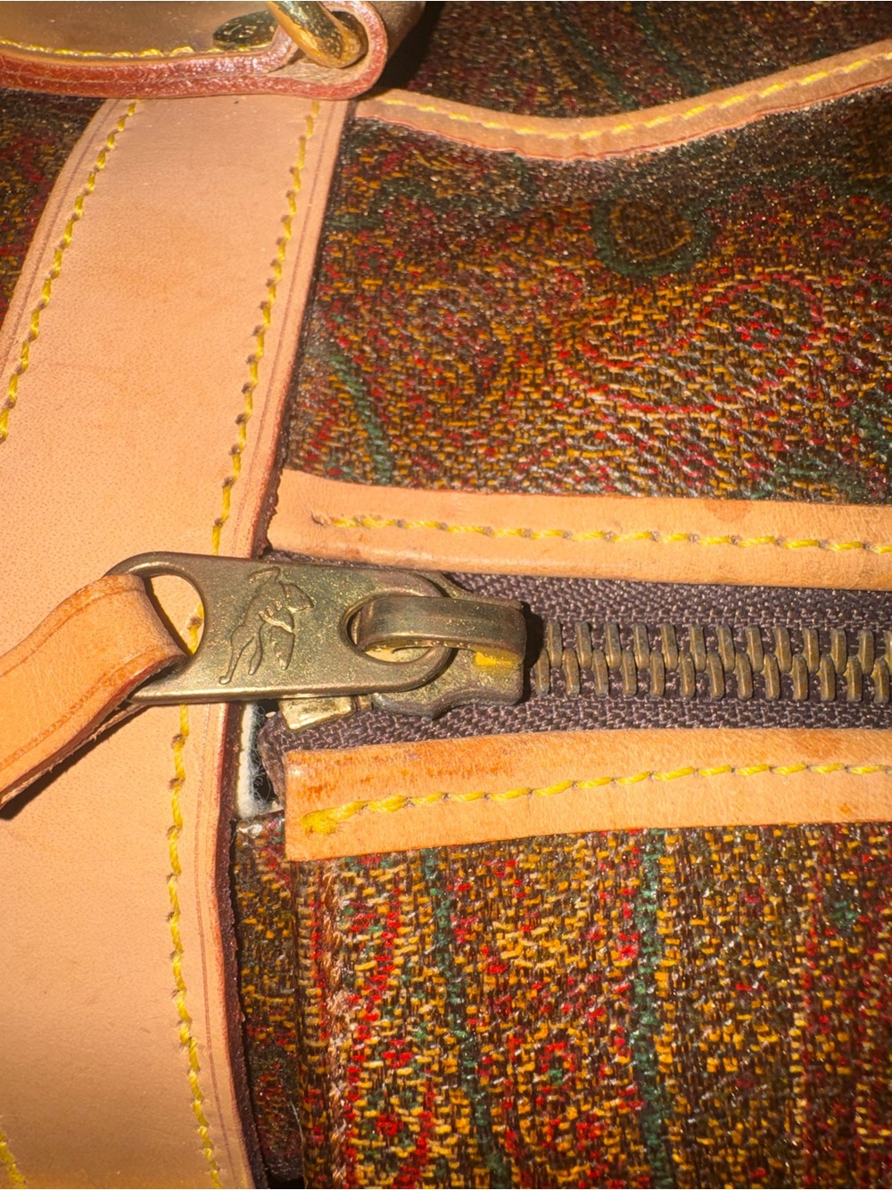 ETRO Milano Paisley Barrel Duffel Bag EUC - Picture 4 of 9